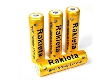Nabíjateľná batéria GOLD 18650 12000 mAh Rakieta - 1ks
