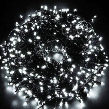 Vianočné vonkajšie / vnútorné osvetlenie 1000 LED, studená biela, 67,5m