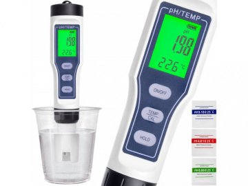 Digitálny vodný elektronický PH meter, merač kvality vody 4v1 s LCD displejom