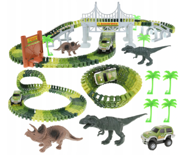 Dinosaurie autodráha Dinosaur Car Track