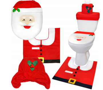Vianočný poťah na toaletu Santa Claus