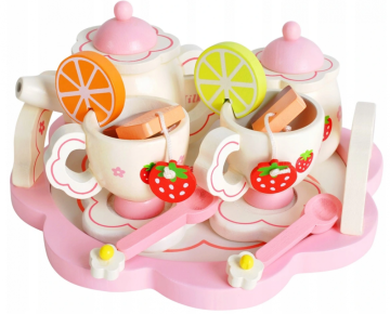 Drevený čajový servis pre deti