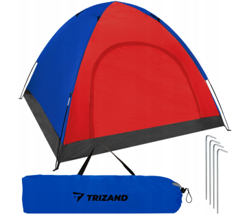 Turistický stan pre 4 osoby s moskytiérou Trizand 190x123 cm