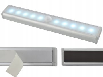 Nalepovacie LED osvetlenie s pohybovým senzorom 10LED, 4x AAA