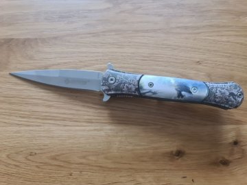 Zatvárací nôž Kander Eagle, pracka na opasok, 22cm